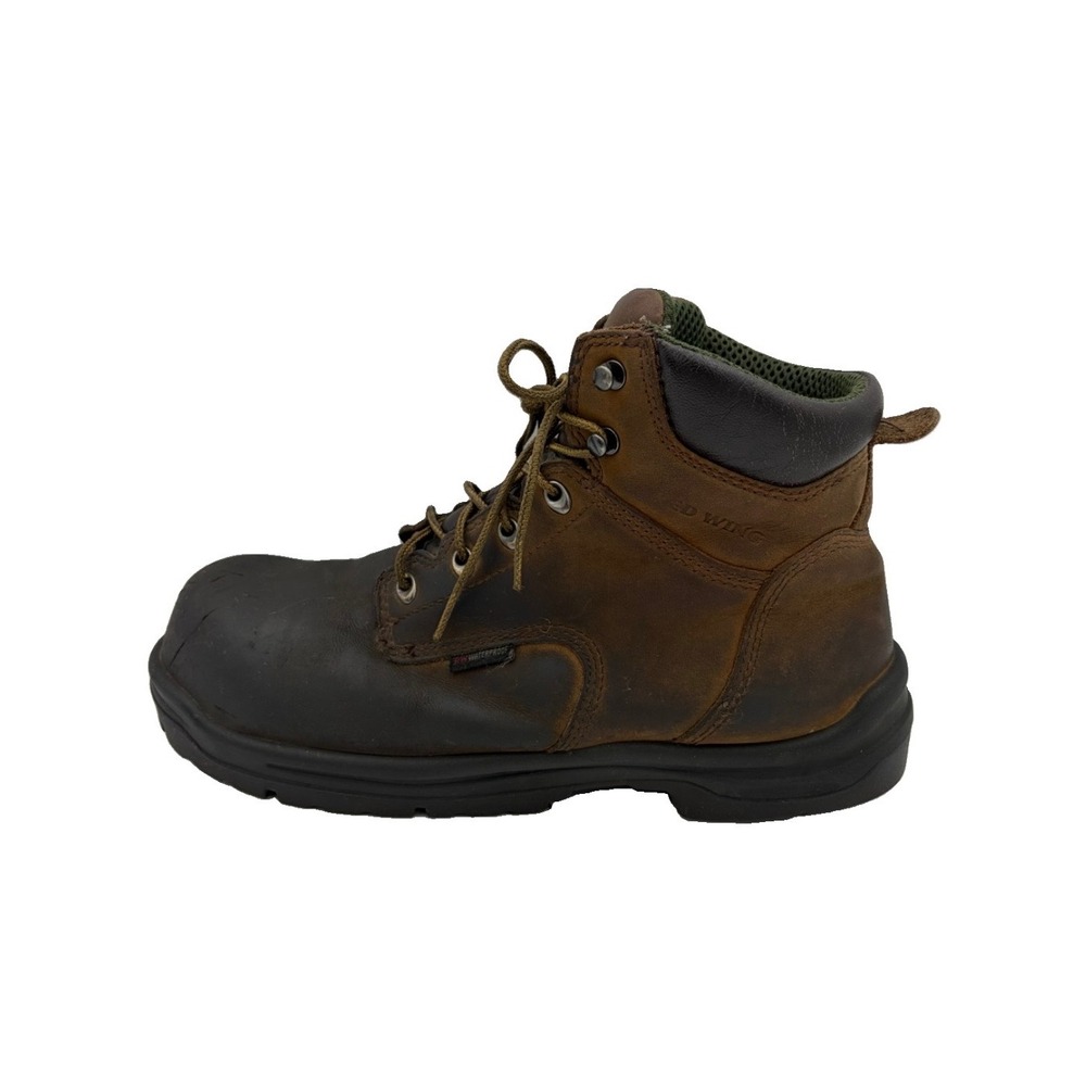 Red Wing King Safety Toe Work Boots Mens 11 Wide EE Brown Leather Waterproof EH
